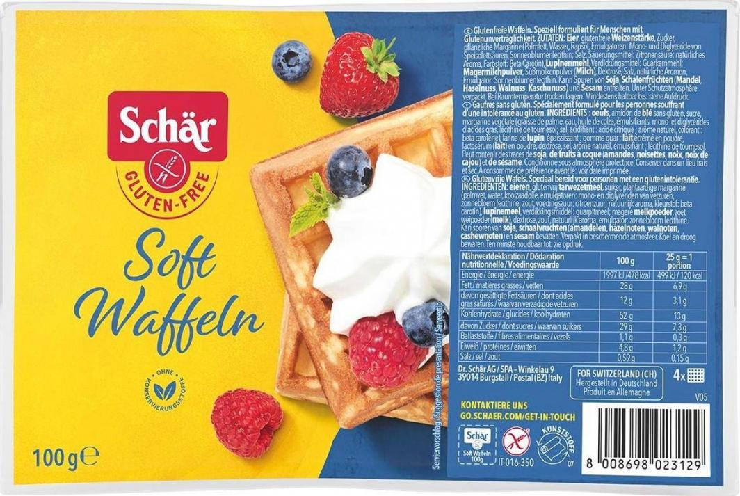 Schar Soft waffeln gofry bezglutenowe 100 g Schar 1