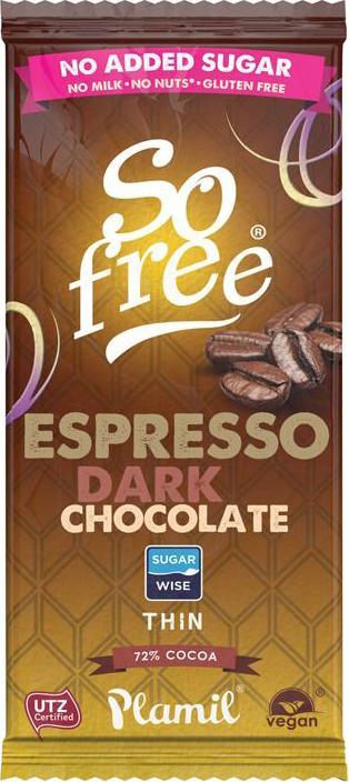 Plamil PLAMIL Czekolada So Free z ksylitolem ESPRESSO 80g 1