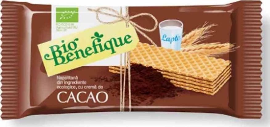 SLY Wafelki z kremem kakaowym Sly Nutritia BIO, 40g 1