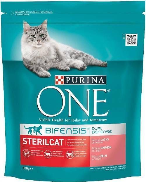 Purina KARMA DLA KOTÓW PURINA ONE STERILCAT BOGATA W ŁOSOSIA I PRZENICĘ 800G 12212322 1