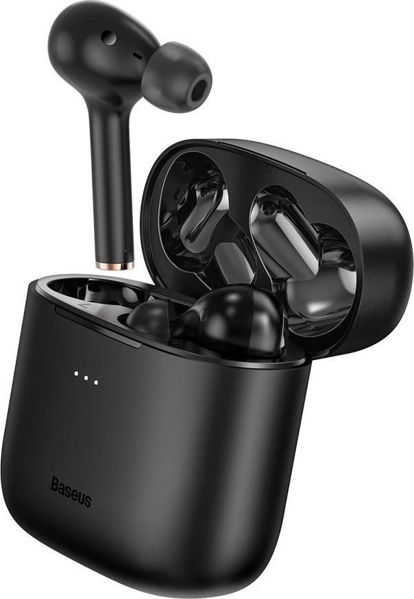 Słuchawki Baseus Baseus Encok W06 TWS dokanałowe bezprzewodowe słuchawki Bluetooth 5.0 IP55 czarny (NGW06-01) 1
