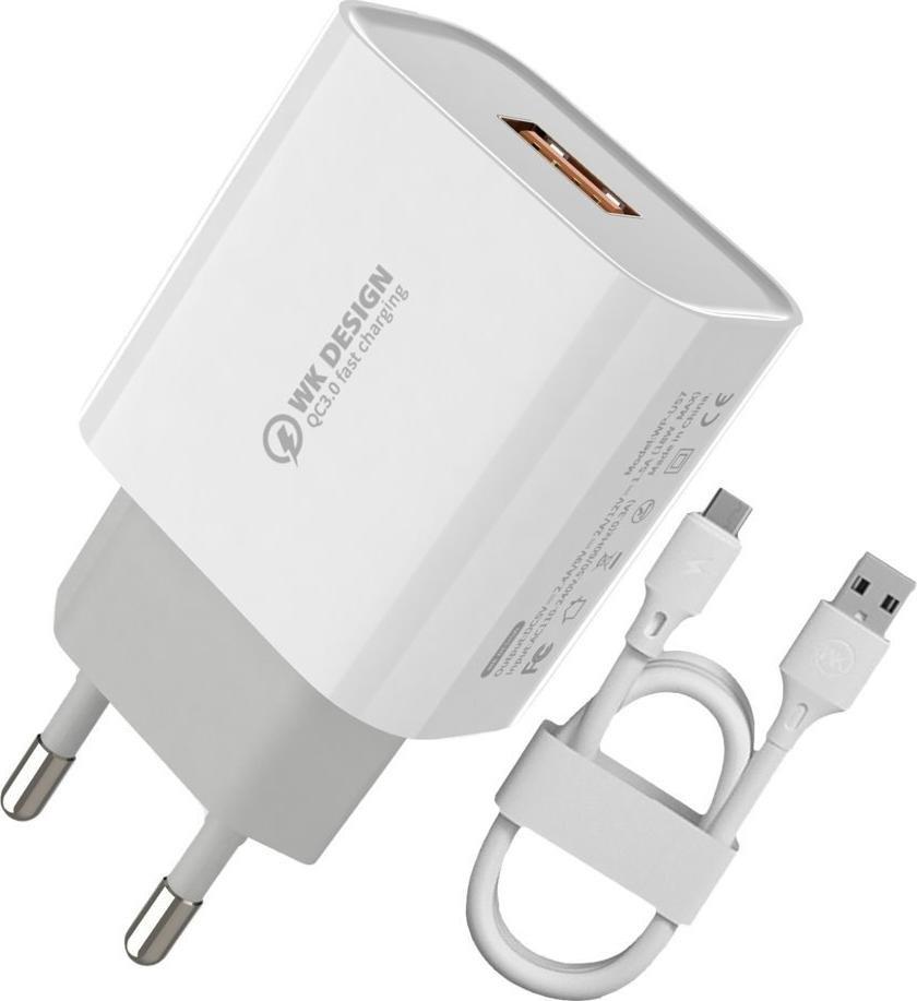 Ładowarka WK Design WP-U57 1x USB-A 2.4 A (6941027613658) 1