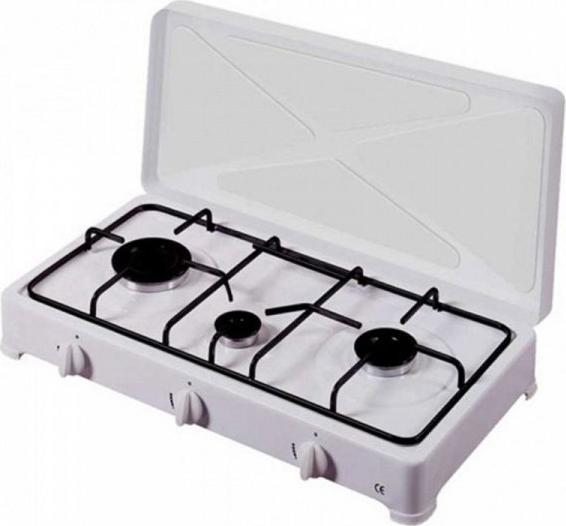 Płyta wolnostojąca Vitrokitchen gazowa kuchenka turystyczna Vitrokitchen 300BB Biały 3 Palniki (32 x 60 x 12 cm) 1