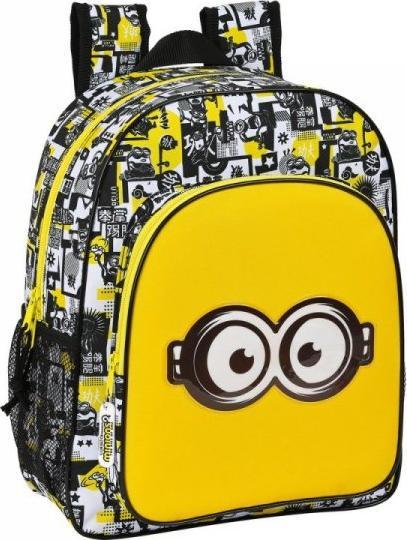 Minions Plecak szkolny Minions Czarny Biały Żółty 1