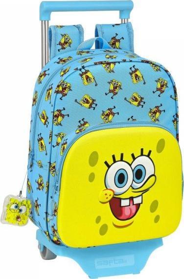 SPONGEBOB Torba szkolna z kółkami Spongebob Positive Vibes Żółty Jasnoniebieski (26 x 11 x 67 cm) 1