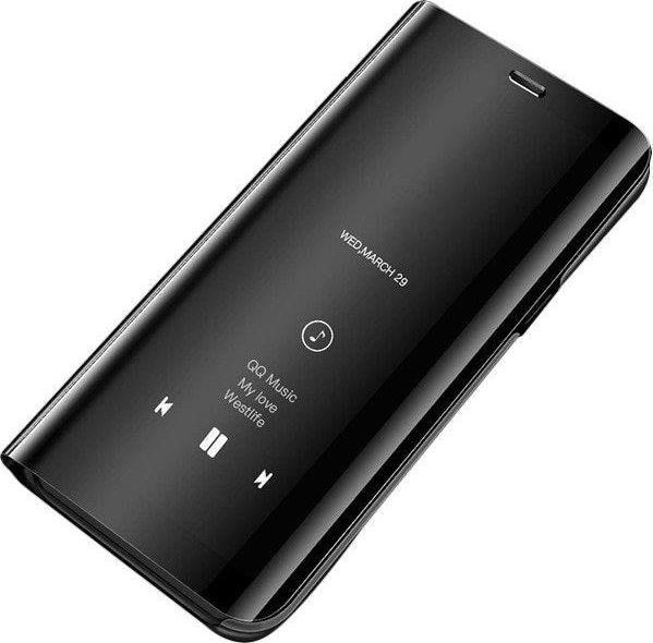 Hurtel Clear View Case futerał etui z klapką Samsung Galaxy A40 czarny 1