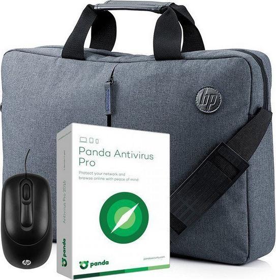 Torba HP Gris 15.6" + Mysz optyczna + Antywirus 1