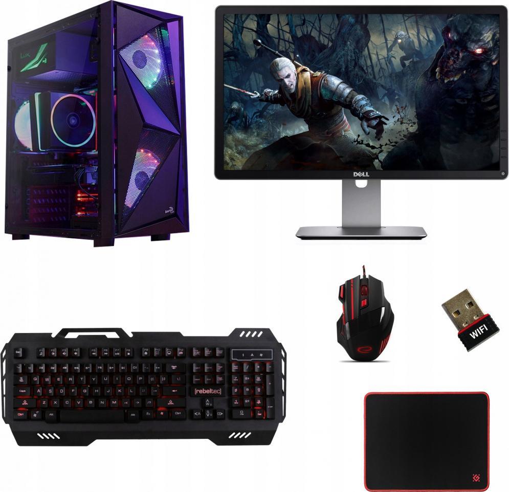Komputer Gaming Aerocool Cosmo Tower Intel Core i7 GeForce GT 1030 16GB DDR3 512GB SSD Windows 10 Pro 1