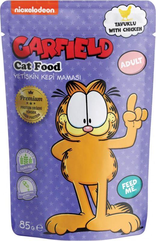 Garfield Saszetka dla dorosłych kotów z kurczakiem, 85g 1