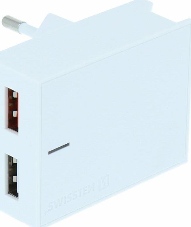 Ładowarka Swissten 2x USB-A 3 A (22049600) 1