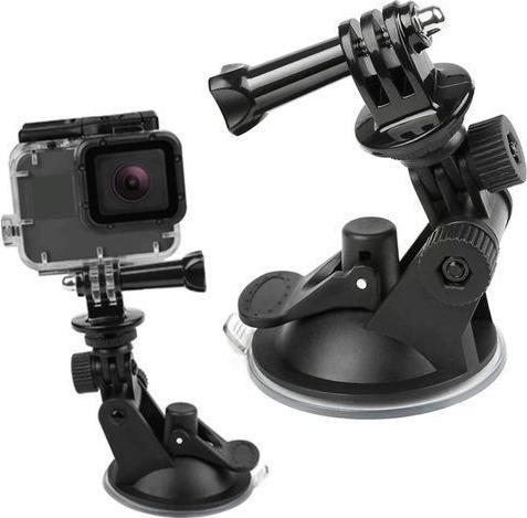 Alogy Alogy Uchwyt samochodowy do auta na szybę do GoPro Hero 5/6/7/8/9/10 Czarny uniwersalny 1