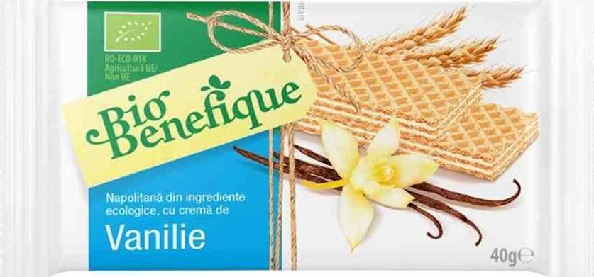 Sly Nutritia Wafelki z kremem waniliowym Sly Nutritia BIO, 40g 1