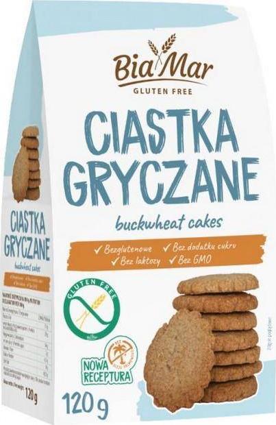 Look Food BIAMAR Ciastka gryczane 120 g 1