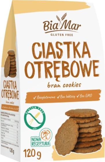 Look Food BIAMAR Ciastka Otrębowe bez glutenu 120 g 1
