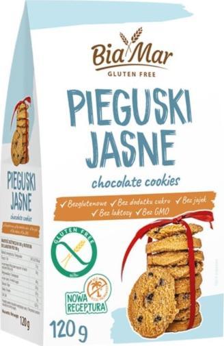 Look Food BIAMAR Ciastka Pieguski jasne 120 g 1