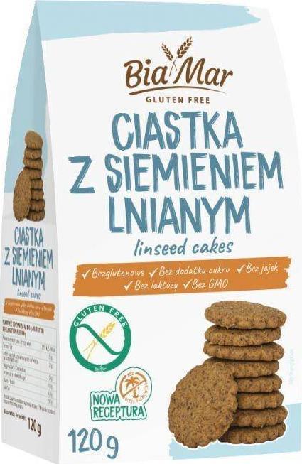 Look Food BIAMAR Ciastka z sieminiem lnianym 120 g 1