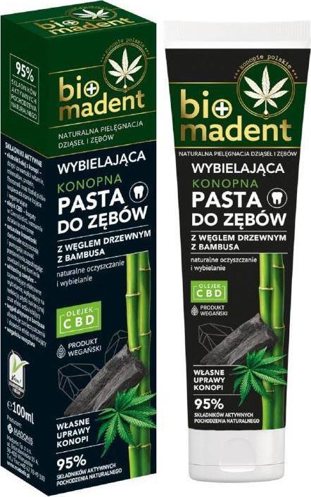 Annabis Bio Madent konopna pasta do zębów z węglem drzewny 1