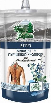 SIŁA KARPAT (UKRAINA) SIŁA KARPAT Krem do ciała Żywokost i kwas mrówkowy 100ml (Ukraina) 1