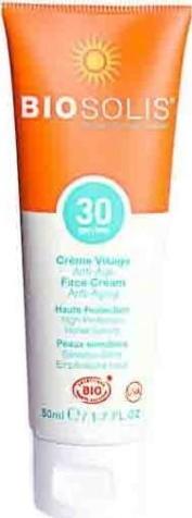 BIOSOLIS KREM PRZECIWSŁONECZNY DO TWARZY PRZECIWZMARSZCZKOWY SPF 30 ECO 50 ml - BIOSOLIS 1