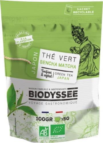 Biodyssee Herbata zielona Sencha Matcha 100g EKO Biodyssee 1