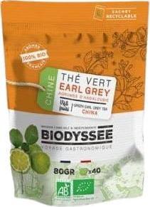 Biodyssee Herbata zielona earl grey z cytryną 80g EKO Biodyssee 1