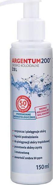 Aura Herbals Argentum200 Srebro Koloidalne - 50 ppm - Żel do twarzy i rąk (150 ml) 1