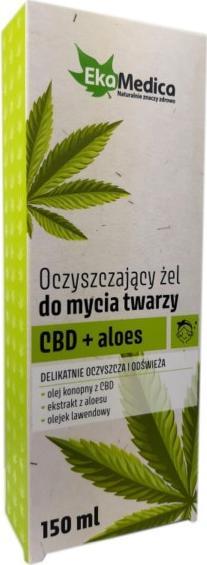 Ekamedica Ekamedica Oczyszczający żel do twarzy CBD Aloe 150 1