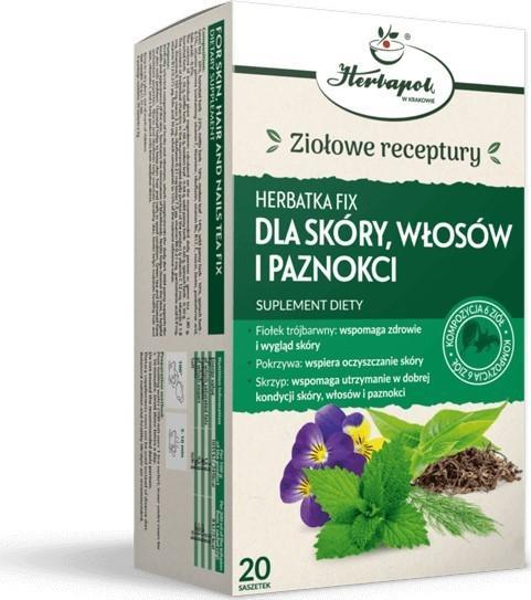 HERBAPOL KRAKÓW Herbapol Herbatka Fix Dla Skóry, Włosów i Paznokci 1