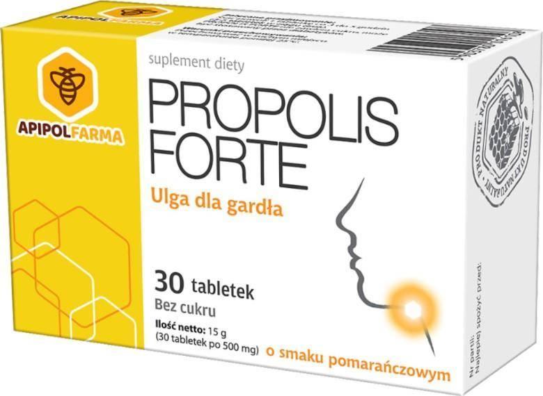 APIPOLFARMA ApipolFarma Propolis Forte pomarańczowe 30 t. 1