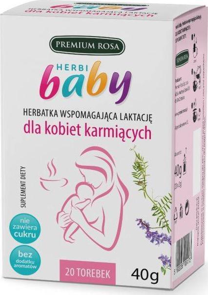 Premium Rosa Sp. z o.o. Premium Rosa Herbi Baby, herbatka dla kobiet karmiących 20 torebek 1