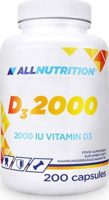 ALLNUTRITION Allnutrition Witamina D3 2000 200 k odporność 1