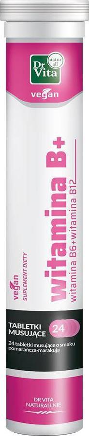 DrVita Witamina B6 + Witamina B12 24 tabletki musujące 1