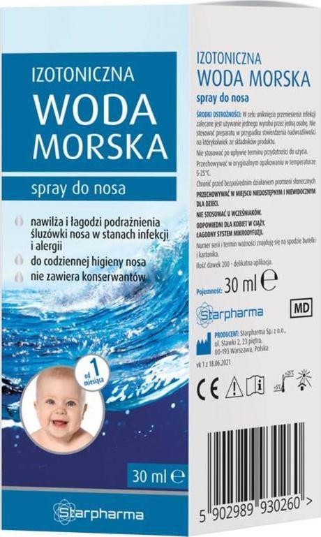 STARPHARMA Starpharma Izotoniczna Woda morska 30 ml spray 1