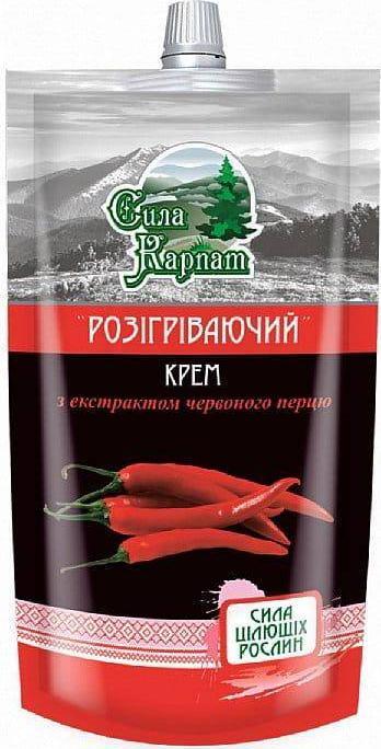 SIŁA KARPAT (UKRAINA) SIŁA KARPAT Krem do ciała rozgrzewający z papryczką 100ml (Ukraina) 1