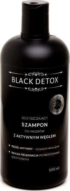 BIOMIKA (szczoteczki bambusowe, węgiel a SZAMPON DO WŁOSÓW OCZYSZCZAJĄCY Z WĘGLEM AKTYWNYM 500 ml - BIOMIKA (BLACK DETOX) 1