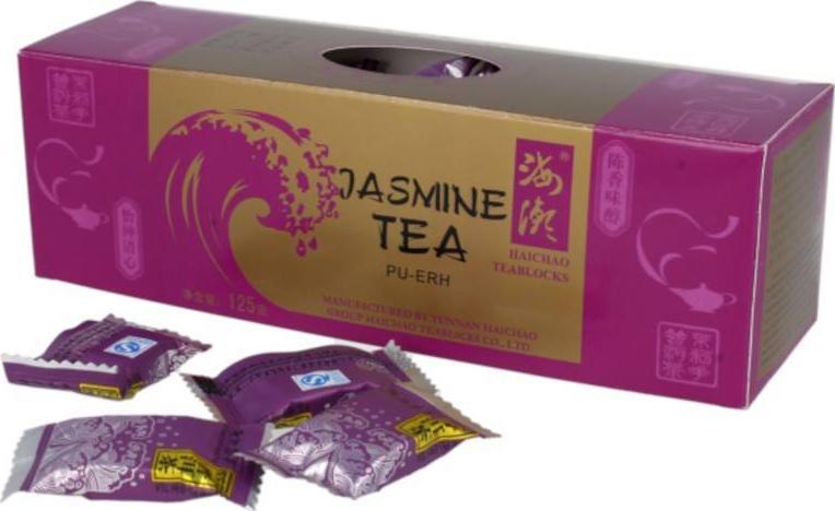 Meridian Meridian Herbata Pu-Erh jaśminowa w kostkach 125 g 1
