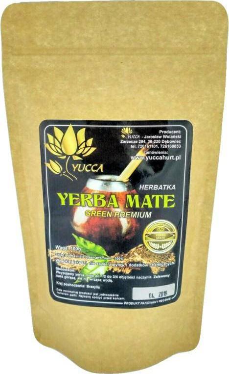 YUCCA Yucca Herbata Yerba Mate Green Premium 100 g 1
