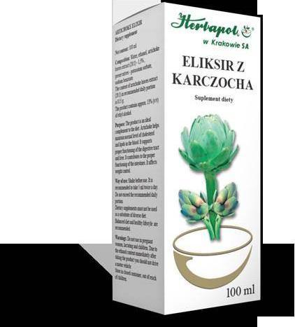 HERBAPOL KRAKÓW Herbapol Eliksir z Karczocha 100 ml cholesterol 1