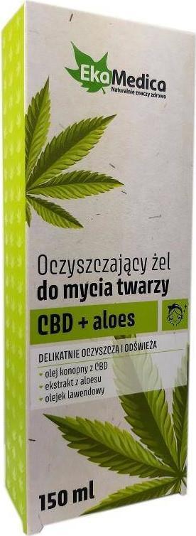 Ekamedica Ekamedica Oczyszczający żel do twarzy CBD Aloe 150 1