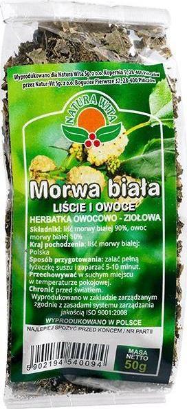 NATURA-WITA NATURA-WITA Herbatka Morwa Biała - liście i owoce 50g 1