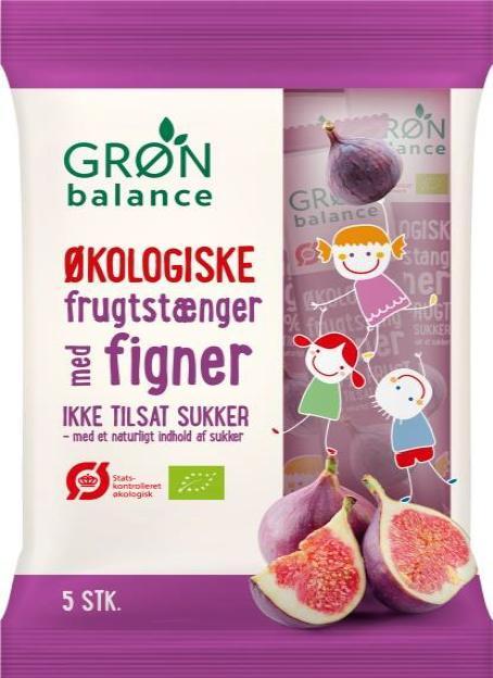 GRON BALANCE (produkty spożywcze) PRZEKĄSKI DLA DZIECI FIGOWE BIO (5 x 20 g) 100 g - GRON BALANCE 1