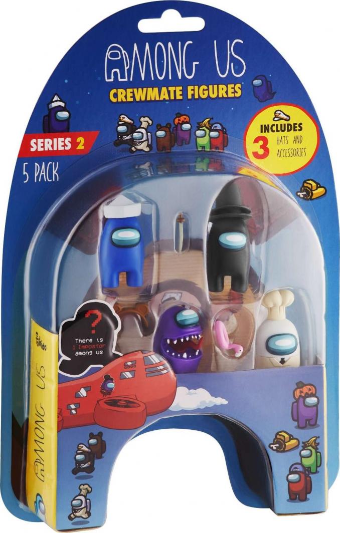 Figurka Toikido Among Us Crewmate zestaw 5 figurek seria 2 + akcesoria 1