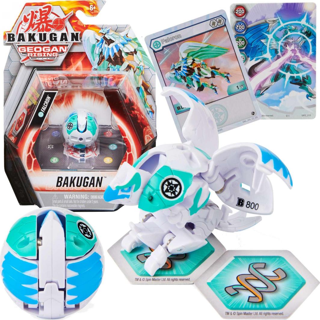 Figurka Spin Master Bakugan Geogan Rising Haos Falcron figurka + karty 1