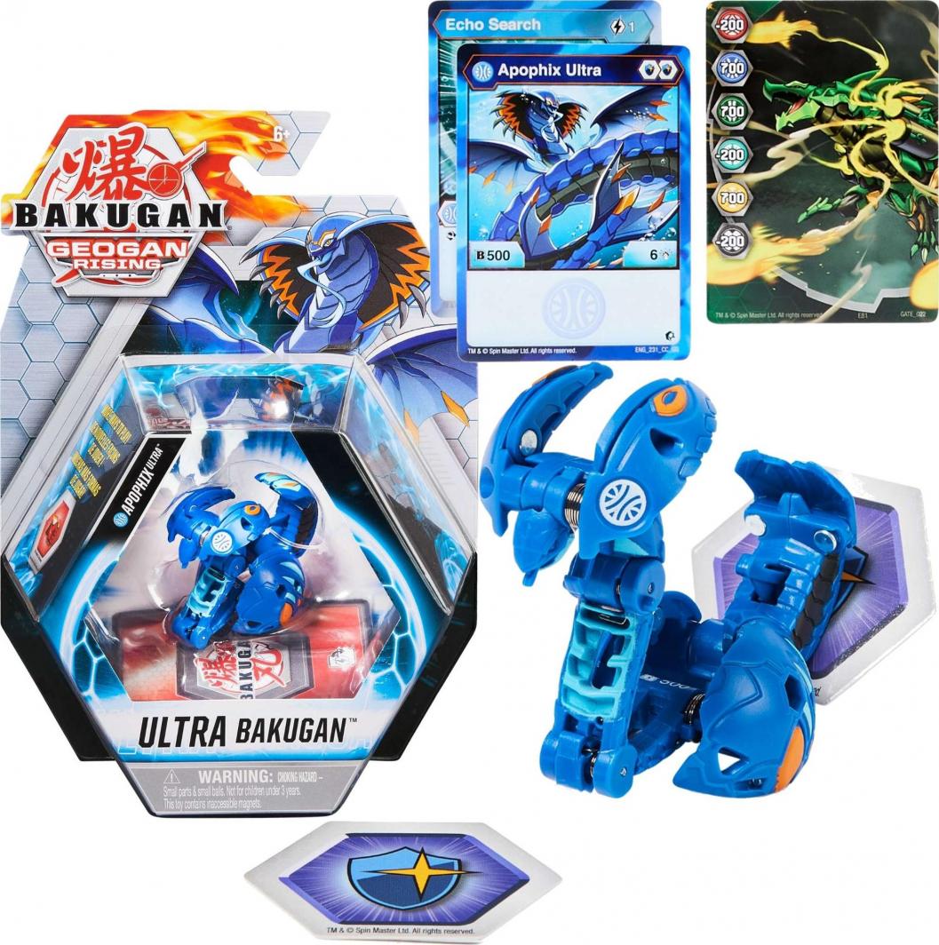 Figurka Spin Master Bakugan Geogan Rising Ultra Aquos Apophix figurka + karty 1