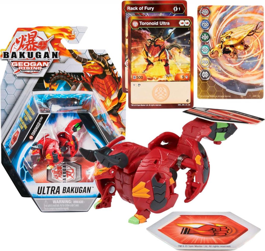 Figurka Spin Master Bakugan Geogan Rising Ultra Pyrus Toronoid figurka + karty 1