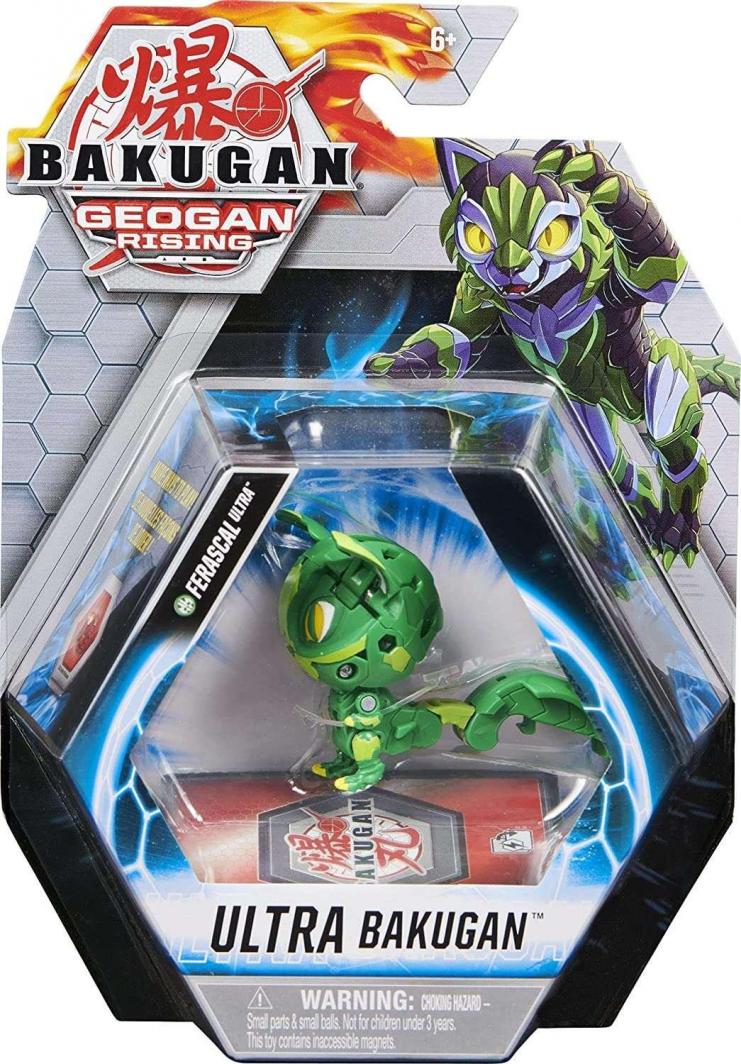 Figurka Spin Master Bakugan Geogan Rising Ultra Ventus Ferascal figurka + karty 1
