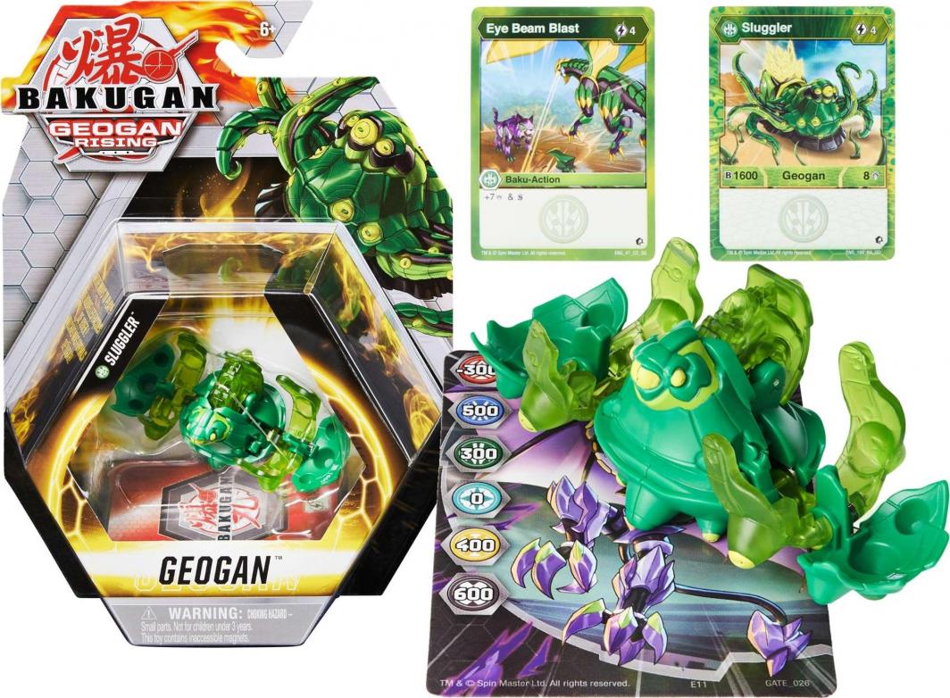 Figurka Spin Master Bakugan Geogan Rising Ventus Sluggler figurka + karty 1