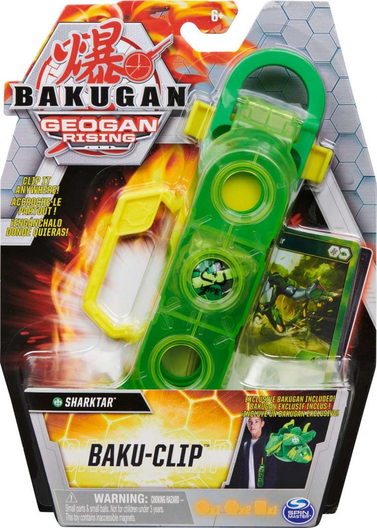 Figurka Spin Master Bakugan Zestaw Baku-clip-on i figurka Ventus Sharktar 1