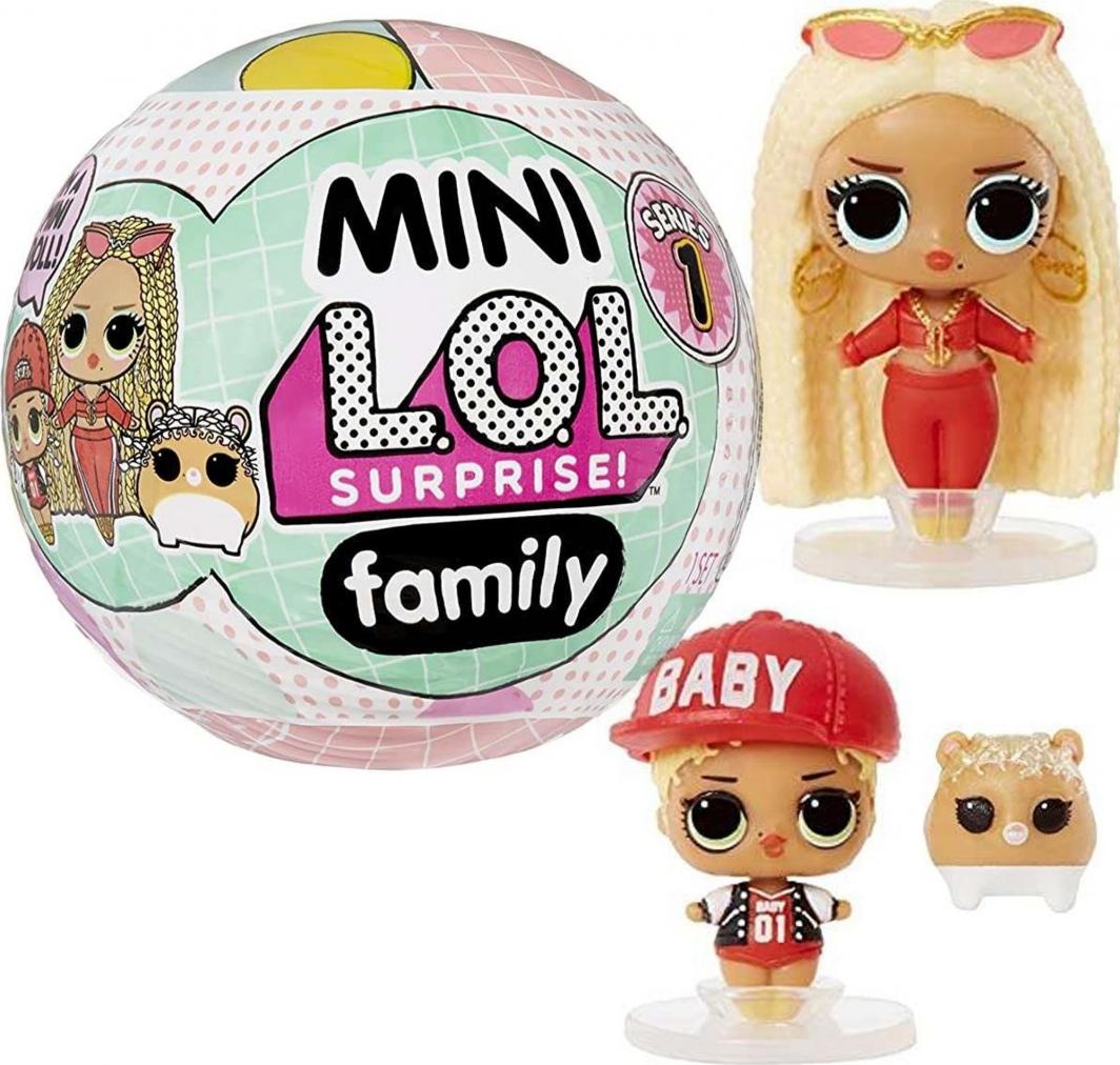 MGA L.O.L. Surprise kula niespodzianka Mini Family z laleczkami seria 1 1