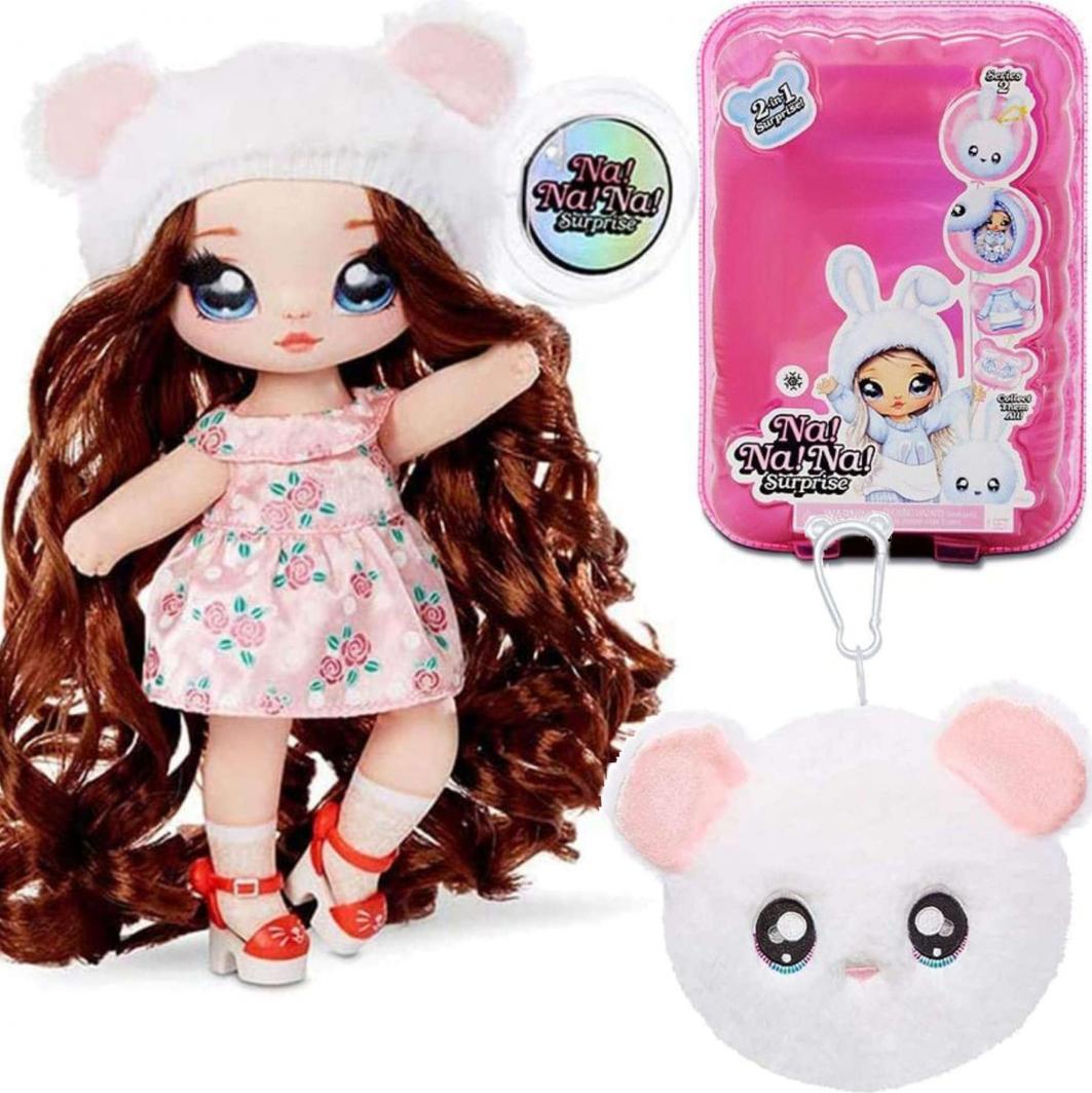MGA Zestaw Na!Na!Na! Surprise Lalka Misha Mouse + brelok seria 2 1